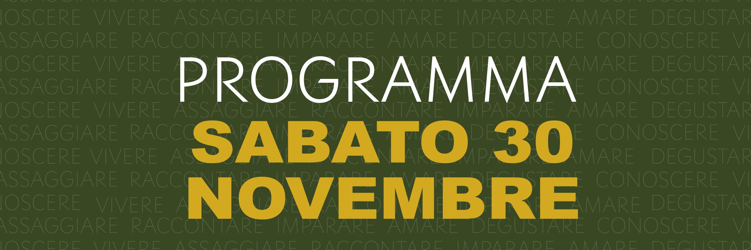 Sabato 30 Novembre